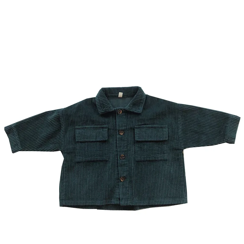 

2021 Spring New Vintage Baby Boys Girls Corduroy Coat Children Clothing Kids Boys Girls Corduroy Cardigan Jacket