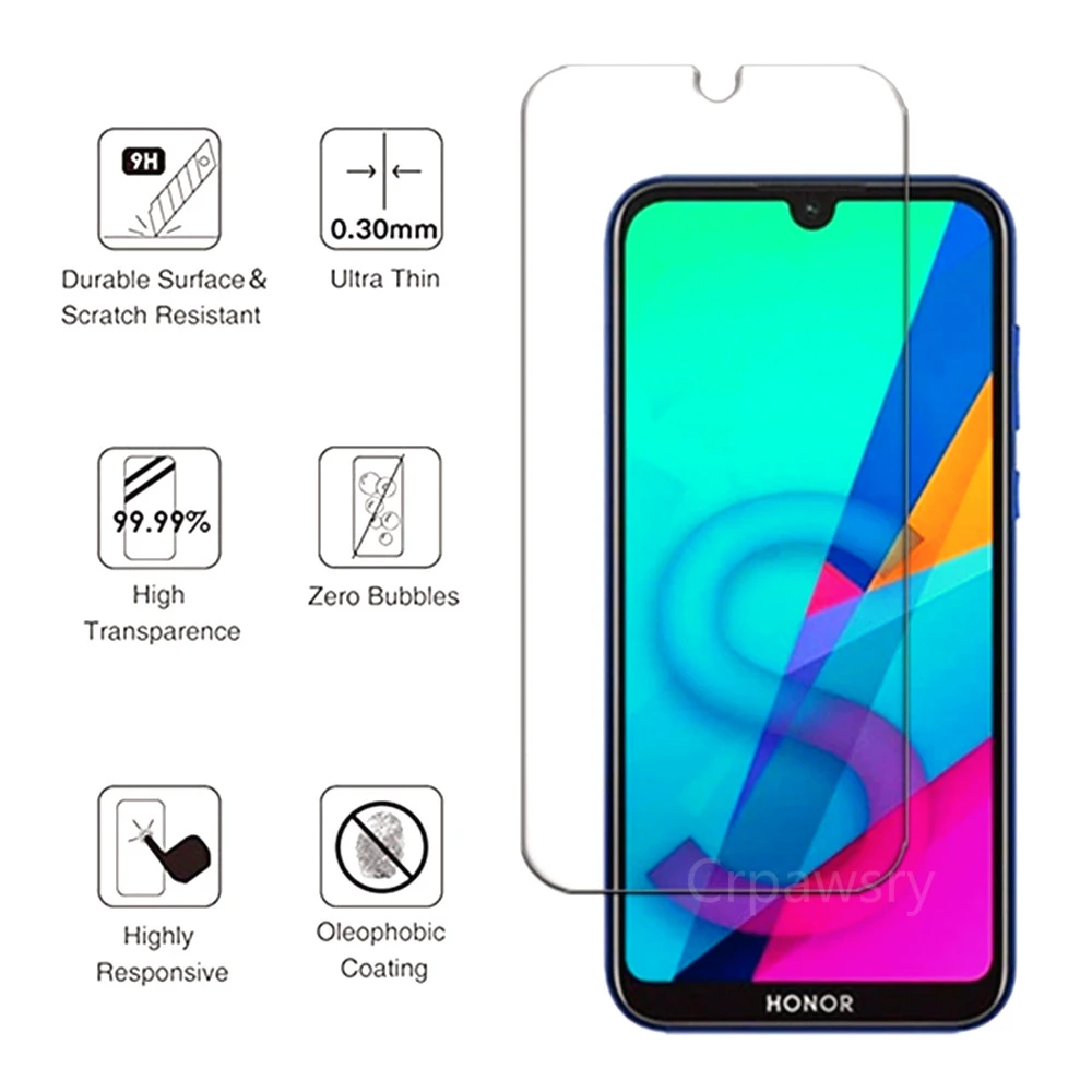 3 шт протектор экрана из закаленного стекла для Huawei Honor 10 9 Lite 8x 20i 10i Защитное