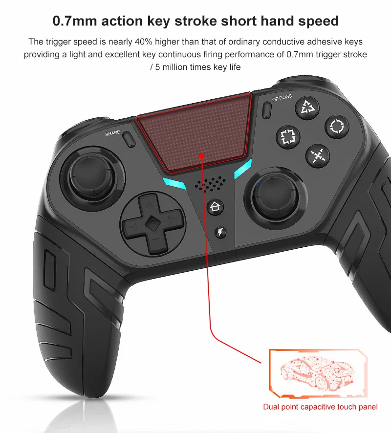 

New Wireless Game Controller For PlayStation 4 Elite/Slim/Pro Console For Gamepad Joysticks With Programmable Back Button Turbo