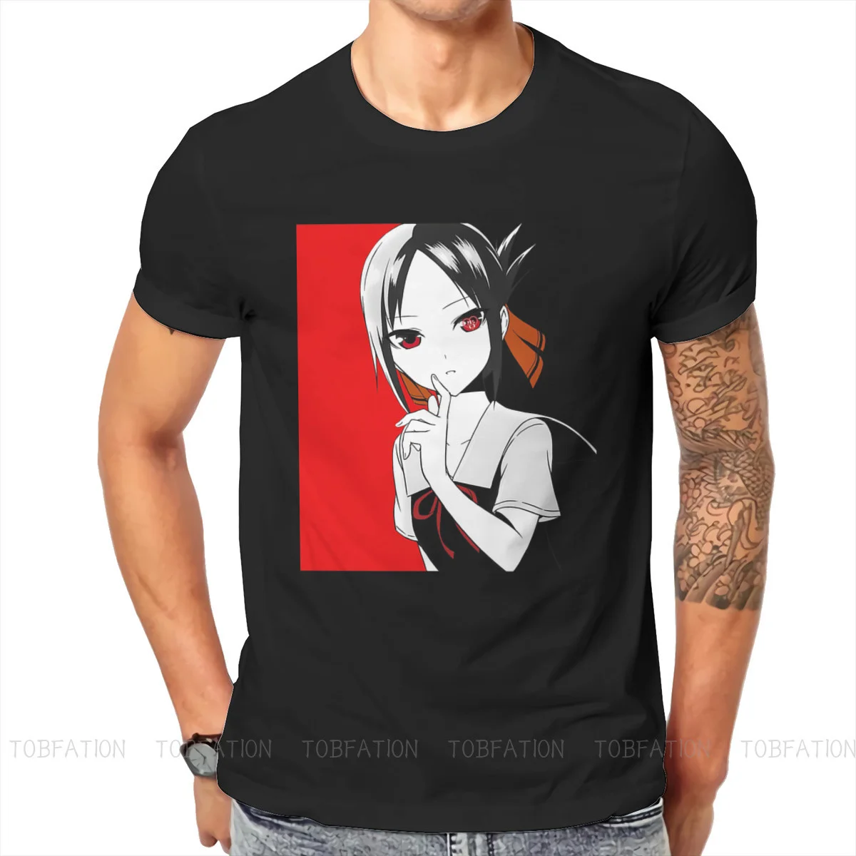

KaguyaW, футболка с круглым вырезом, Kaguya sama Love Is War, Классическая футболка, Мужская одежда, новый дизайн, большие размеры, горячая Распродажа
