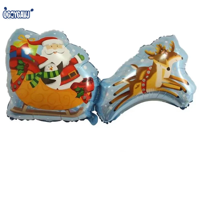 QGQYGAVJ фольгированные шары Санта Клауса рождественские вечерние с гелием
