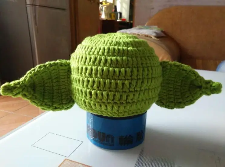 Вязаная Шапка-бини Yoda для младенцев 0-1 месяцев | Детская одежда и обувь