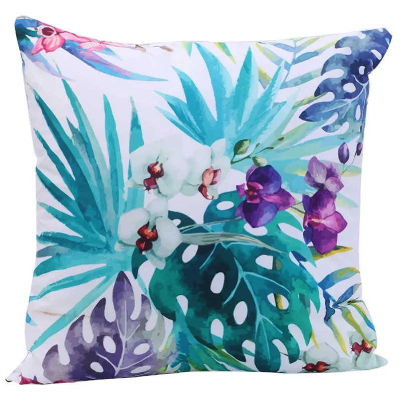 Наволочки RZCortinas с тропическими растениями наволочки листьями монстеры для
