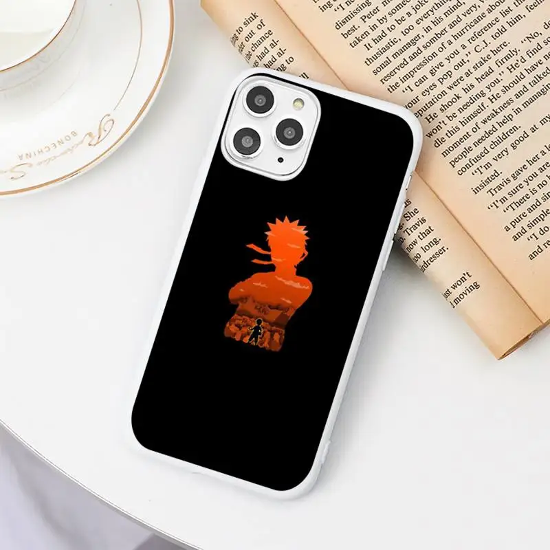 

Cool Anime Naruto Phone Case Candy Color White for iPhone 11 pro XS MAX 8 7 6 6S Plus X 5S SE 2020 XR