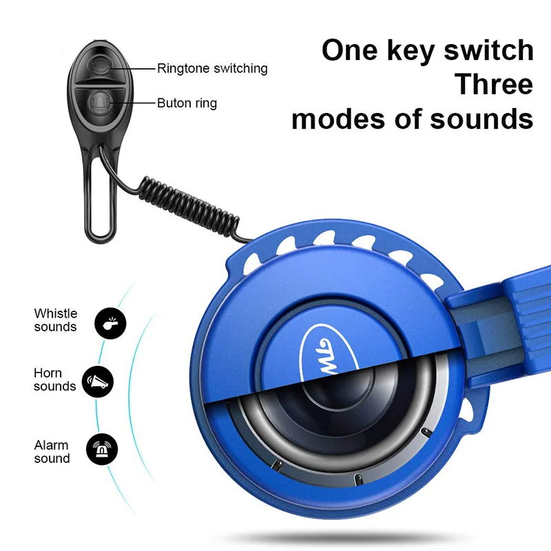 Новинка 1 шт. USB Перезаряжаемый электронный водонепроницаемый велосипедный гудок
