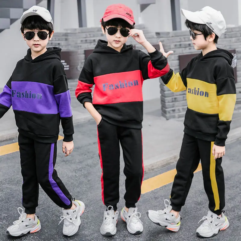 Куртка с капюшоном и штаны для мальчиков на Возраст 4-12 лет | Детская одежда обувь