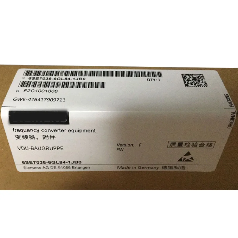 

Новый оригинальный 6SE7038-6GL84-1JB0 6SE7 038-6GL84-1JB0 пятно