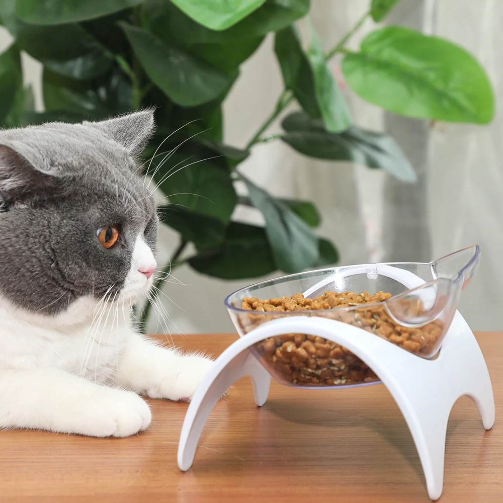 Двойные миски для домашних животных миска кошек кормушка воды питье кормление