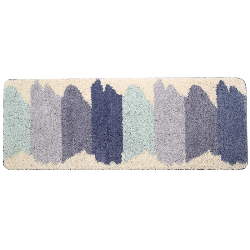 

Kitchen Floor Mats 2 Piece Set of Household Entry Balcony Strip Non-Slip Mat Toilet Absorbent Carpet Floor Mats