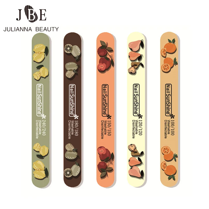 

3/6/10 шт Профессиональная пилка для ногтей 100/120/150/180/240 цветной буферный блок для маникюра, декоративная доска для педикюра, шлифовальные инст...