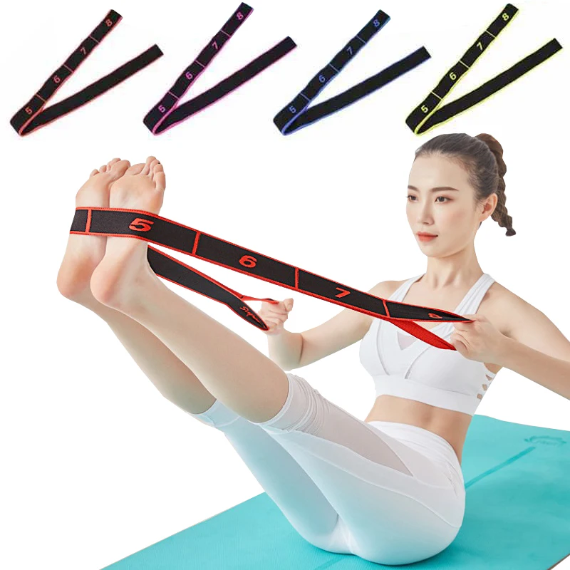 

Yoga Accessories Segmented Digital Yoga Stretching Tension Belt Dance Training Auxiliary Open Shoulder Stretching Exercise Rope