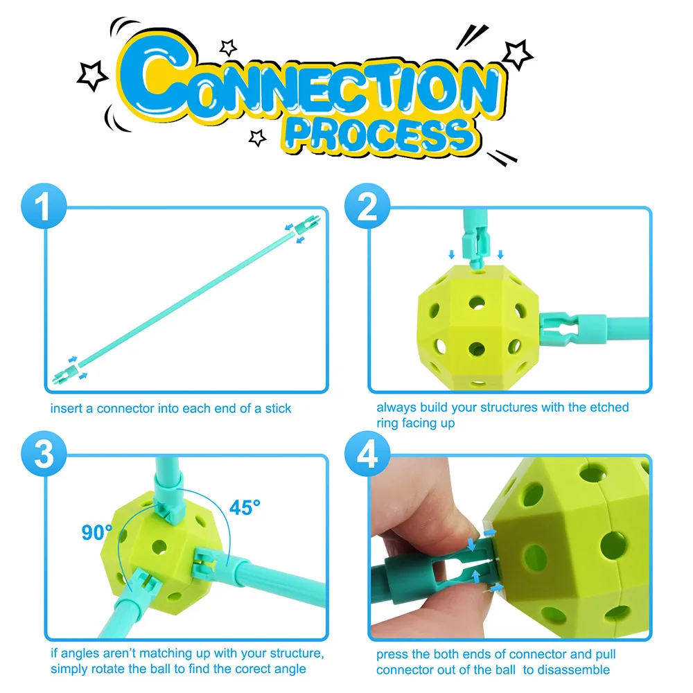 

Kids Fort Building Kit 210 Pcs Construction Fort Building Kit DIY Kids Fort Building Kit Creative Castles Tunnels Tents Kit