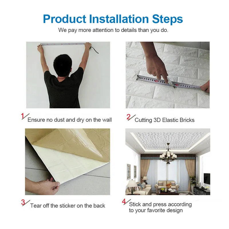 ПВХ пены 3D стены Стикеры s домашний декор обои для стен Сделай Сам кирпич Гостиная