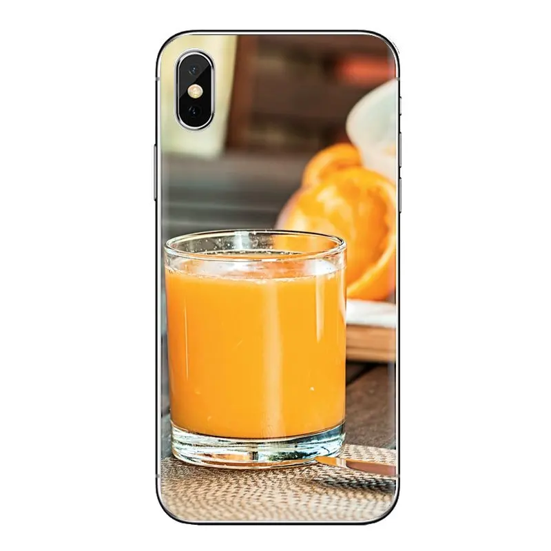 Еда оранжевый прозрачный мягкий чехол Чехлы для Samsung Galaxy J1 J2 J3 J4 J5 J6 J7 J8 плюс 2018 Prime