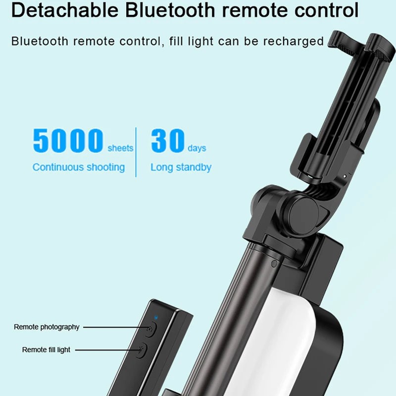 Селфи-палка MAMEN штатив 170 см со светодиодный подсветильник кой дистанционное