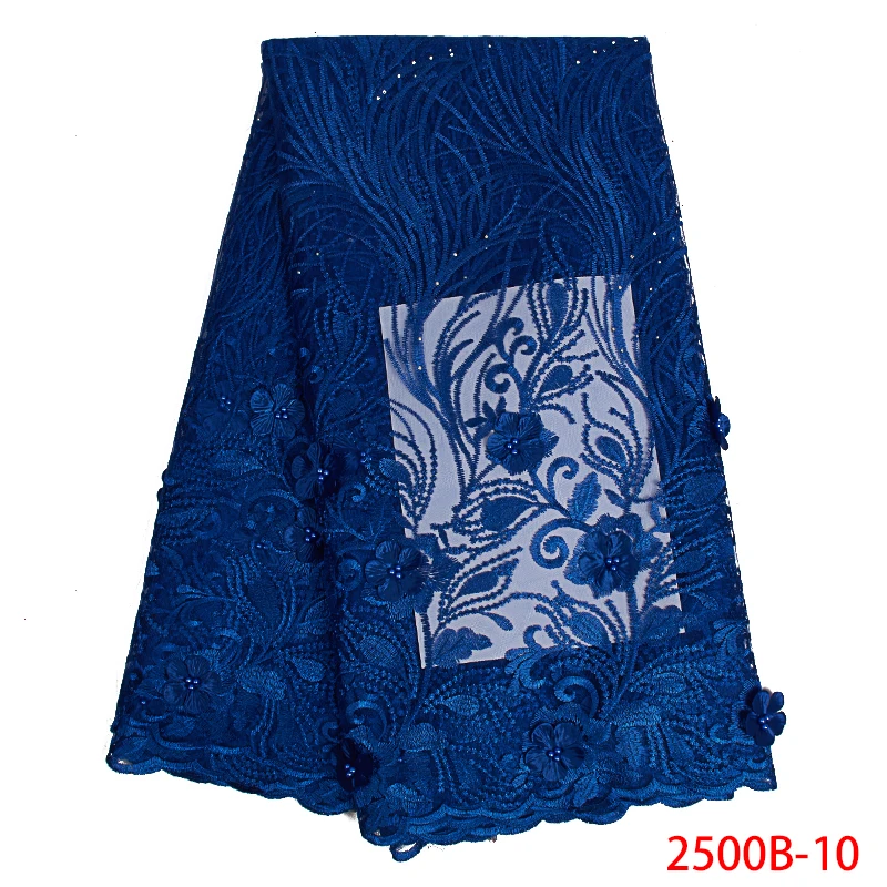 

Africa Beads Nigeria Wedding Beads Lace Embroidered Top Woman Flower Tulle 2019 New Arrival High Quality Wedding AMY2500B