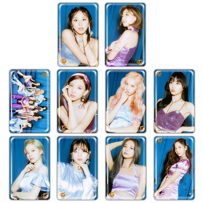 Новинка 10 шт./компл. K pop два раза на ощупь специальные наклейки для карт Модные