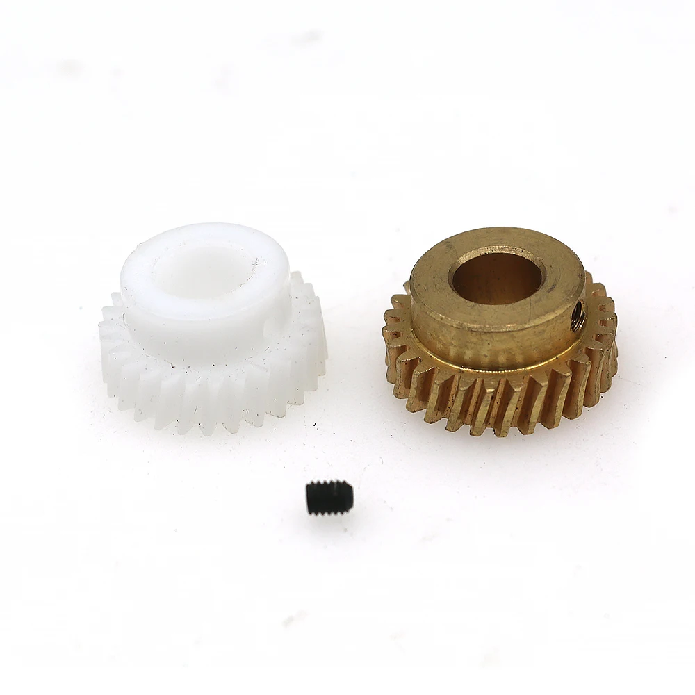 Шестеренки медные с винтовыми приводными колесами для мини-козлового крана 1 шт.