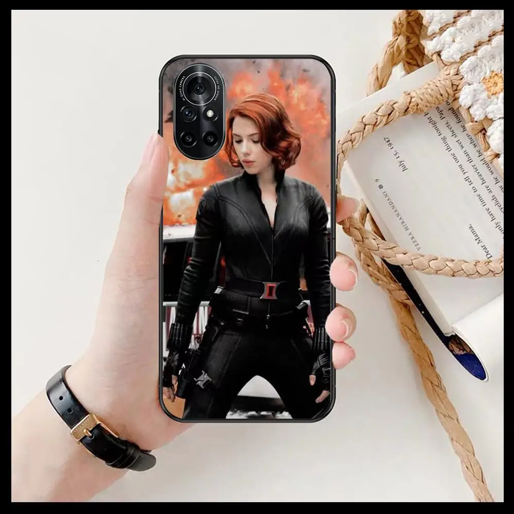 Прозрачный чехол для телефона с изображением Marvel Мстители Черная Вдова Huawei Honor 20