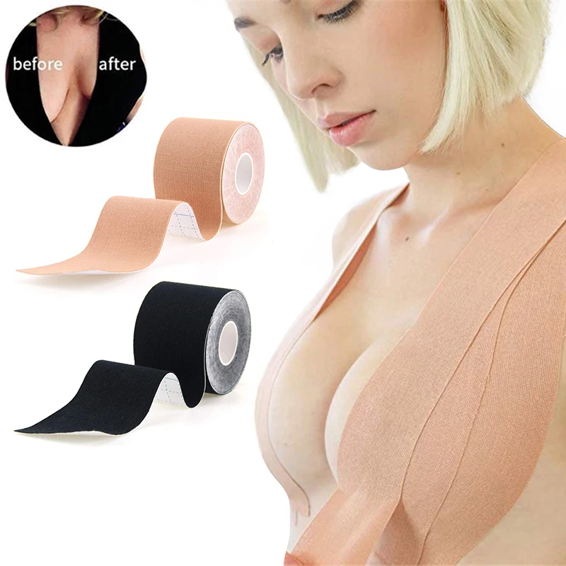 Лента для подтяжки груди Женская невидимая 1 рулон | одежда