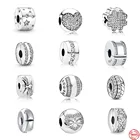 Бусина-зажим сделай сам из серебра 925 пробы для браслета