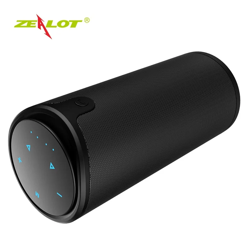 Zealot S8 Bluetooth с сенсорным управлением Колонка+ сумка для переноски HiFi поддержка sd-карты громкой связи беспроводная стереоколонка для наружного использования