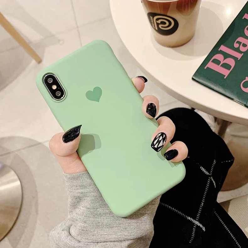 Для iphone 7 8X11 Pro Max чехол для iphone 6 S 6s XS чехол для Max XR для iphone 7 8 Plus чехол мягкий милый розовый чехол с сердцем для девочек