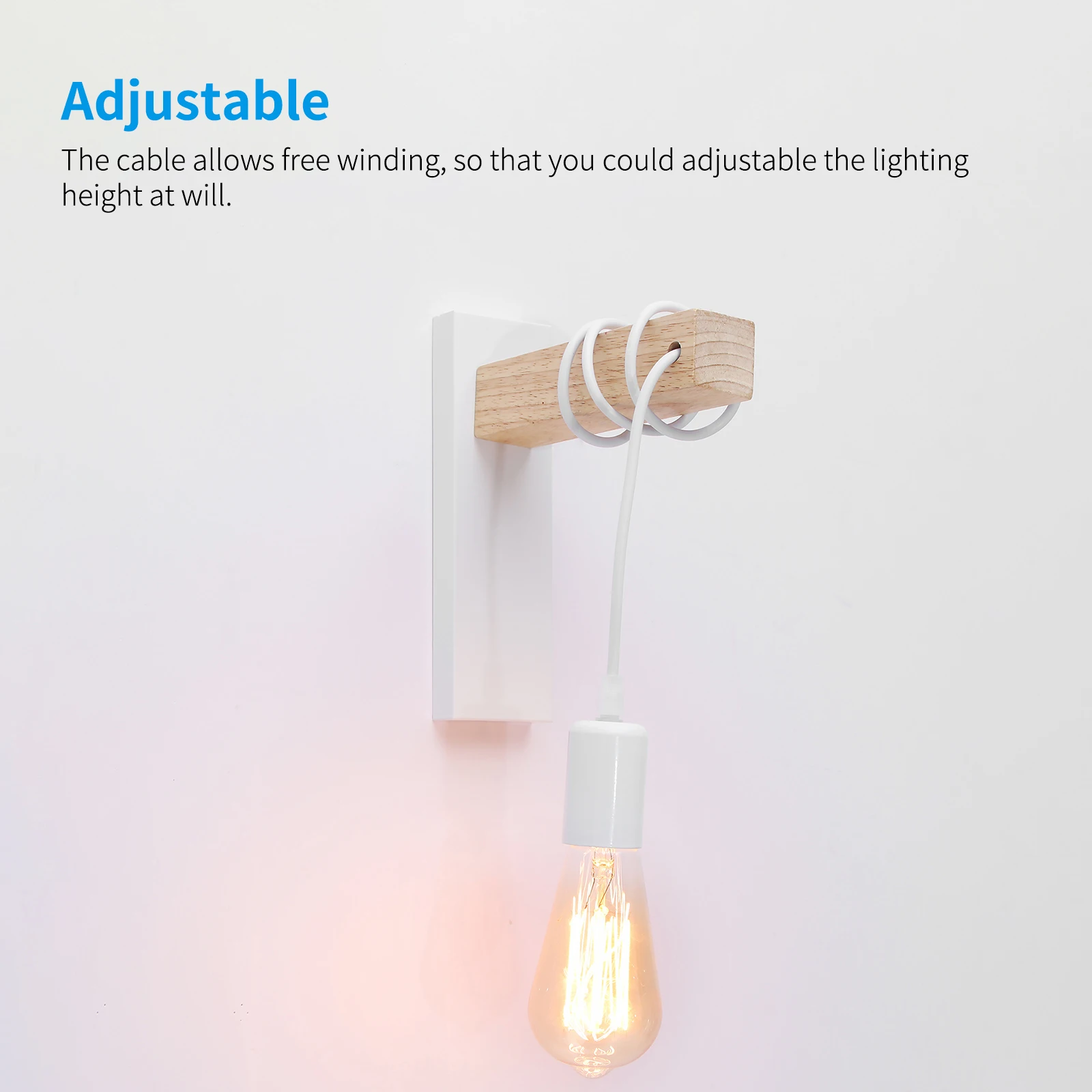 Светодиодный тажная светодиодная настенная лампа в стиле ретро регулируемый