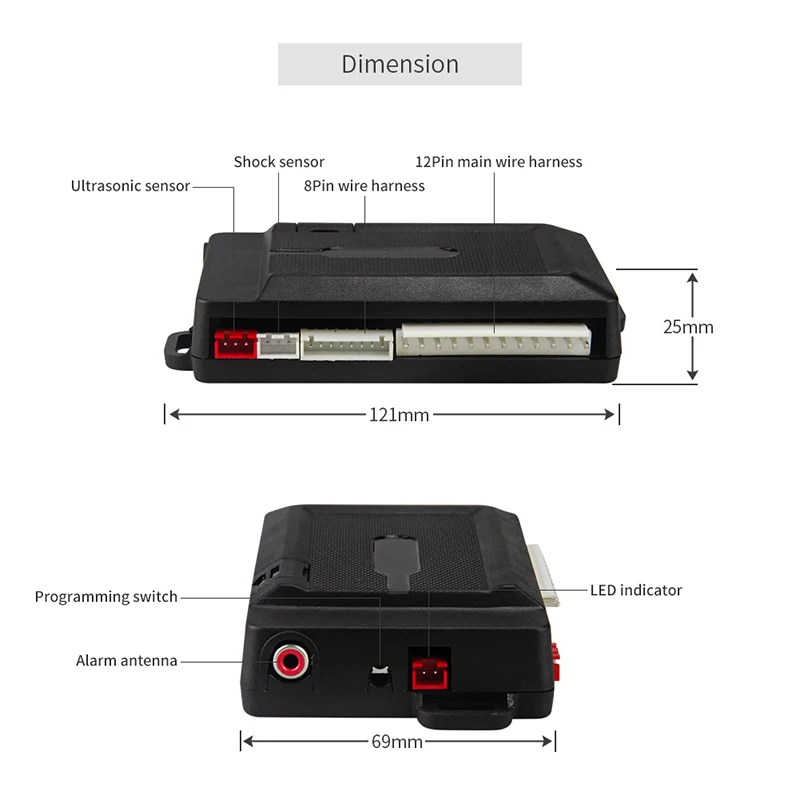 EASYGUARD 2020 высокого качества 2 way ЖК дисплей автосигнализации ультразвуковой датчик