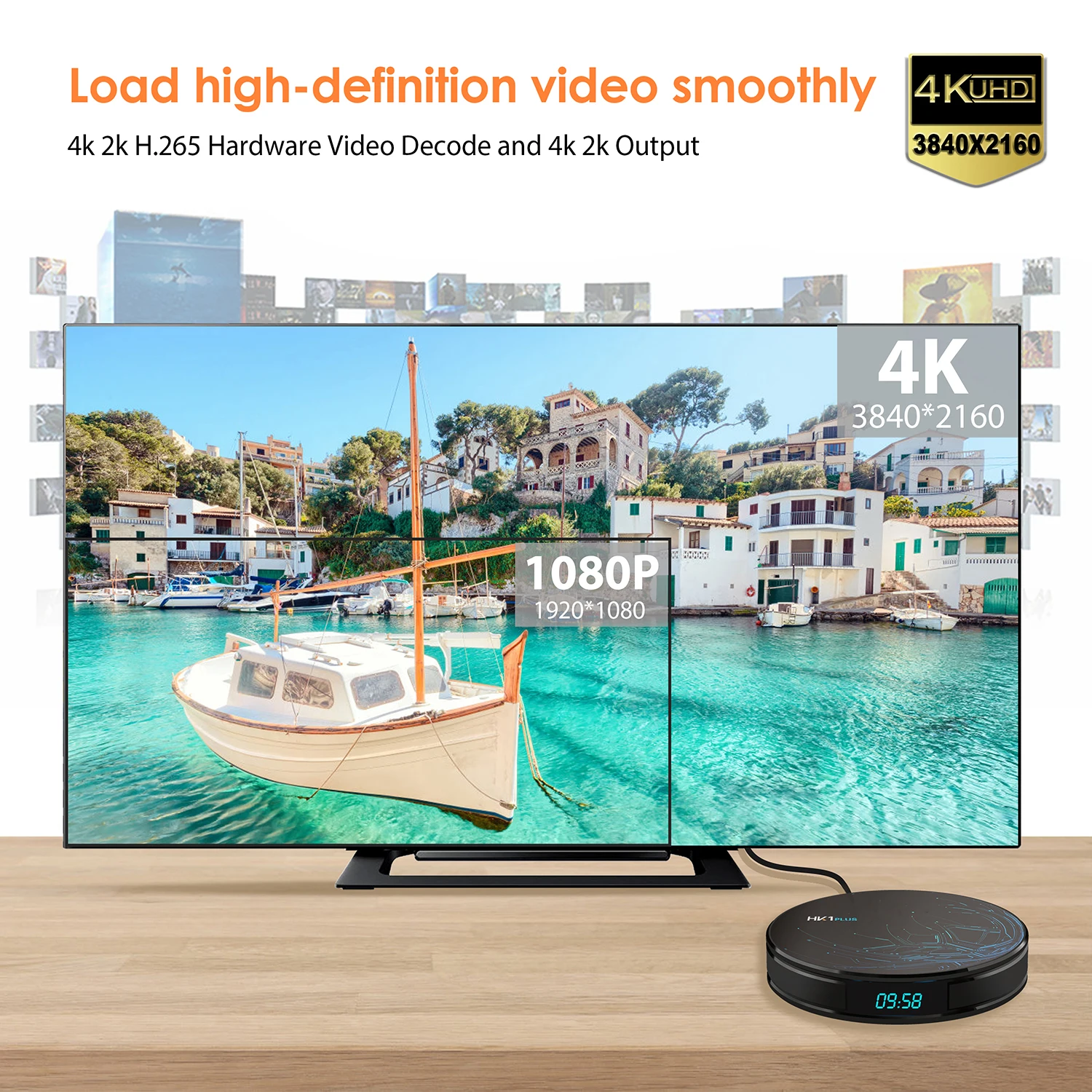 ТВ приставка HK1 PLUS Smart Android 9 0 4 ГБ 64 Amlogic S905X2 LPDDR4 4K HD 2 4G/5 ГГц Wi Fi 100 м Гб 32 медиаплеер BT