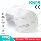 100 шт. FFP2 маска для лица KN95, противотуманная и дышащая маска для лица s, защитная маска, маска