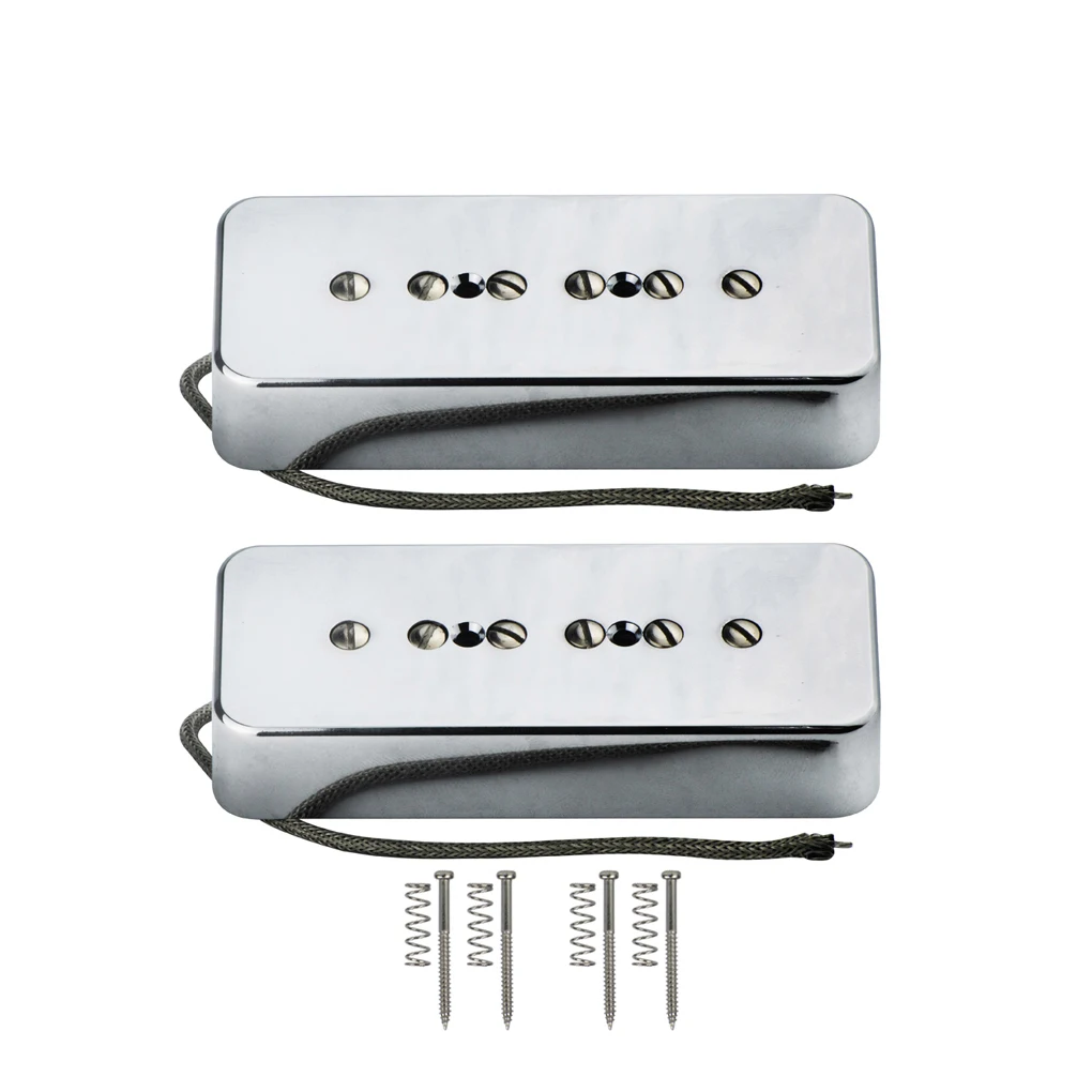 FLEOR Набор Старинных Alnico 5 Soapbar P90 P 90 пикапов для гитары гриф и мостик