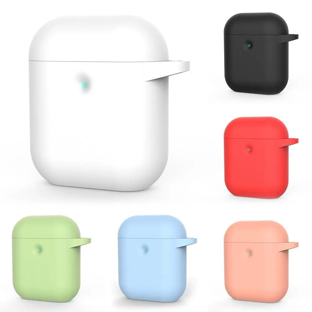 

Silicone Shockproof Bluetooth Earphone Case Protective Cover for AirPods 1 2 Earphone Protective Cover Skin Accessories