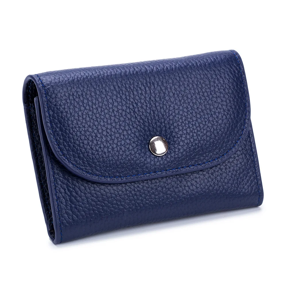 

Neat Fashion Lady Handy Palm Bag Cowhide First Layer Cow Leather Flap Style Zipper Hasp Design Chic Women Coin Purse