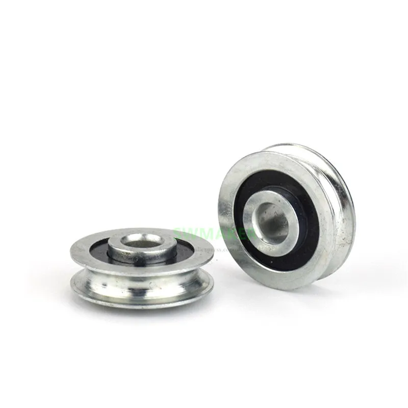 10pcs 5*19*5mm -7.5mm U-shaped metal pulley Rolling guide wheel Iron for R2 steel wire rope | Обустройство дома