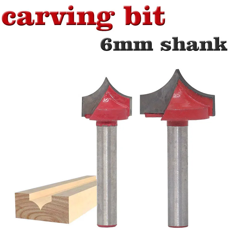 1 шт 6 мм хвостовика резца инструменты для Деревообрабатывающие твердосплавные