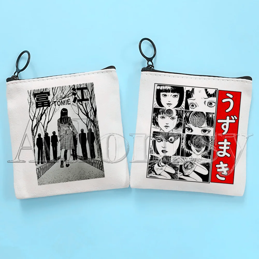 

Manga Junji Ito Shintaro Kago Weeaboo Otaku Cute Solid Color Canvas Coin Purse Small Fresh New Zipper Key Bag Hand Gift Bag