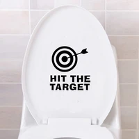 funny toilet sticker hit the target toilet sticker home decor wall stricker funny wall bathroom waterproof vinyl ph57
