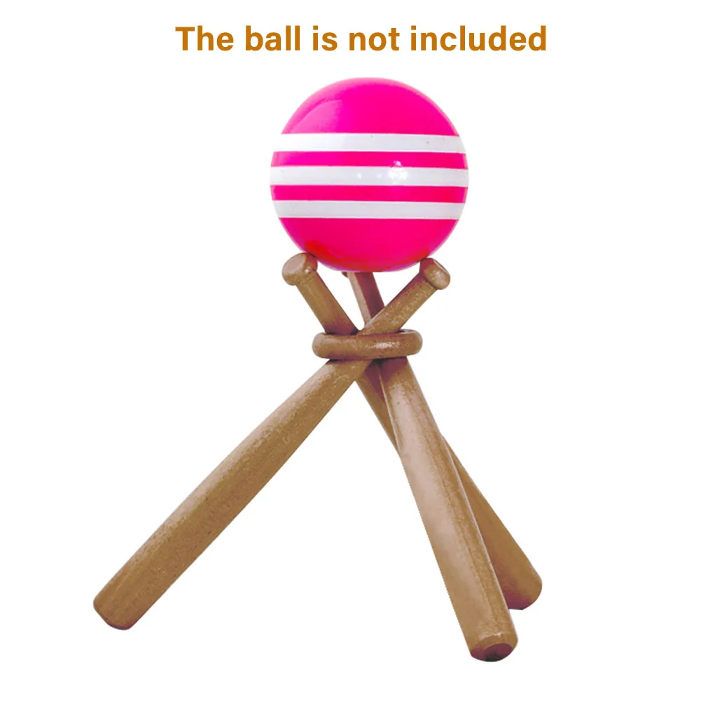 

Home Decor Mini Wood Support Holder Baseball Bat Bracket Ball Display Stand Souvenir Sports Golf Tennis Height Adjustable Gift