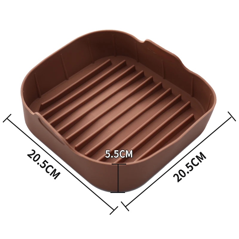 Силиконовый горшок для фритюрницы квадратные воздушные противень выпечки в