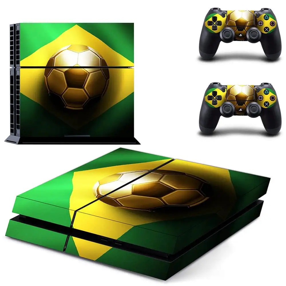 Play station 4 Stickers Football PS Sticker Vinyl PS4 Skin Decal Pegatinas Adesivo For PlayStation console and 2 controller | Электроника