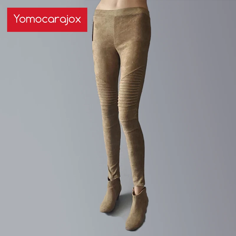 Осень теплая зима Леггинсы для женщин 2017 sportingse Брюки девочек упругие бедра Push Up