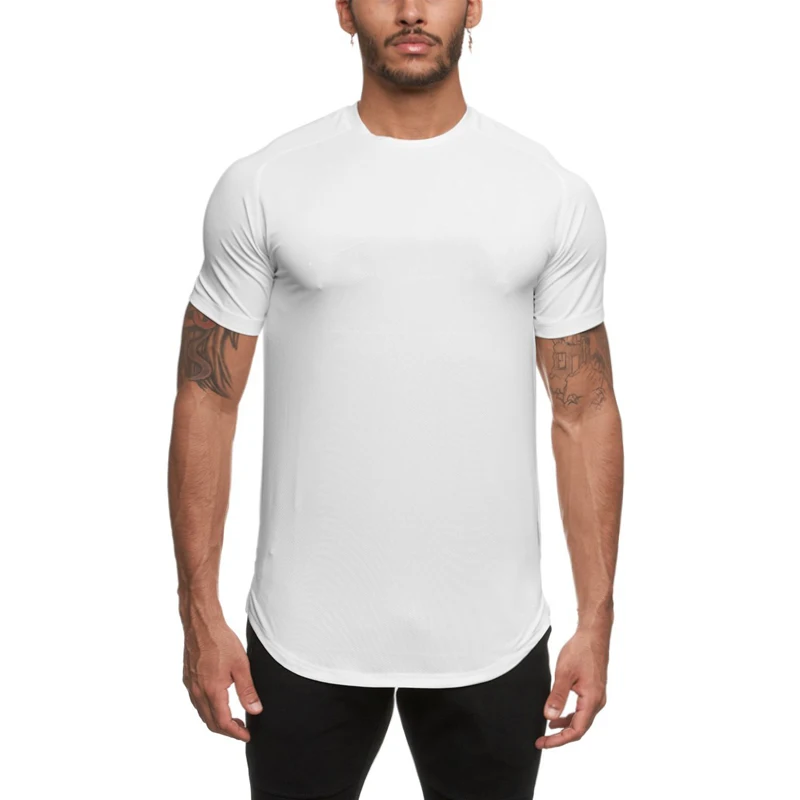 Быстросохнущая Футболка мужская летняя спортивная футболка с коротким рукавом