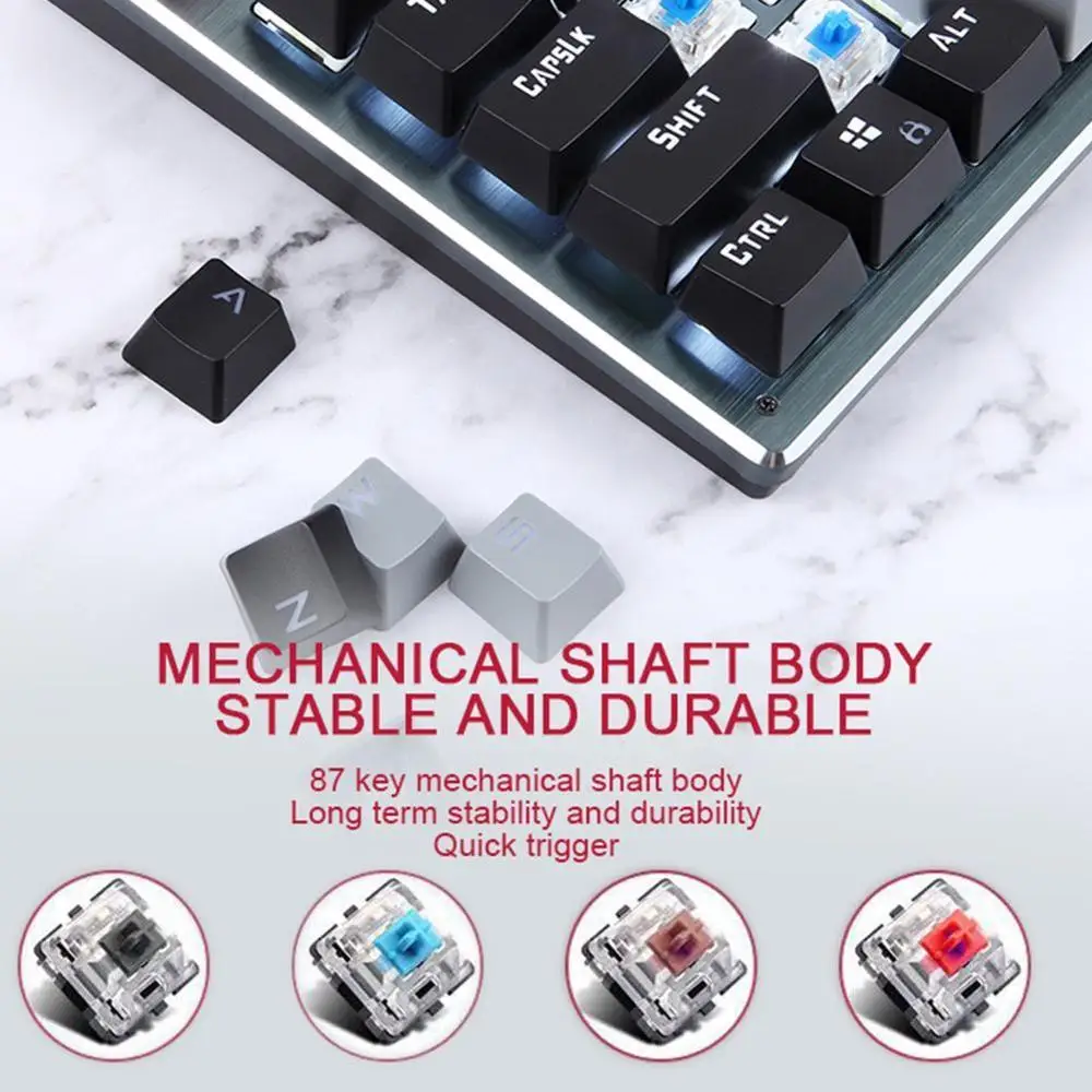 Модная механическая клавиатура с тремя режимами подключения Keycap Cherry PBT Dye Subtion