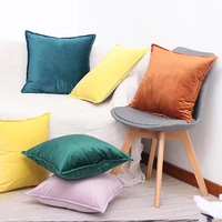 sofa cushion solid color velvet nordic style pillowcase cushion cover ins chair pillow decorative coussin for living room