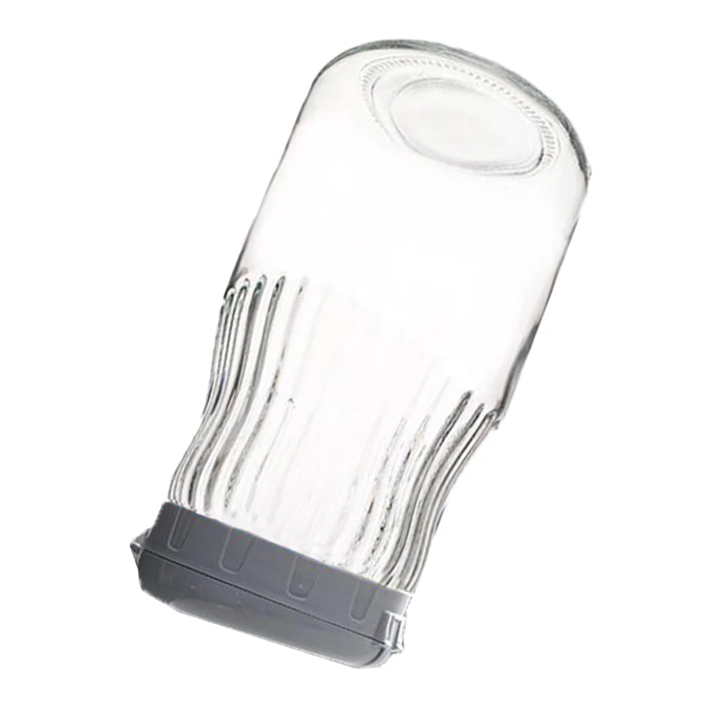 

1 шт. простая герметичная стеклянная банка для хранения зерен для дома, ресторана (серый)