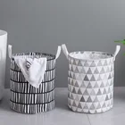 Корзина для хранения грязного белья, складное ведро большой емкости для одежды, детская корзина для игрушек, домашний водонепроницаемый органайзер, корзина с ручками