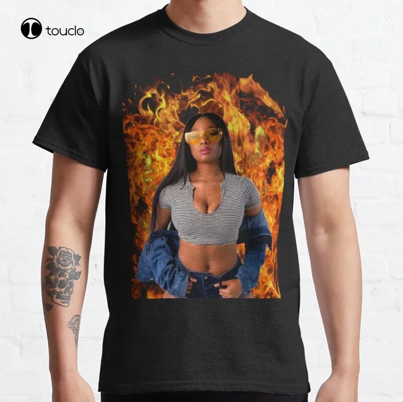 

Megan Thee Stallion Rapper Girl Shirt T-Shirt Cotton Tee Shirt Unisex