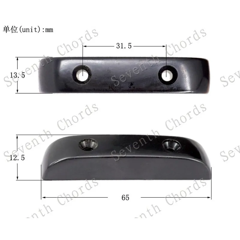 2 шт./лот пластиковая черная Подставка под большие пальцы для бас гитары