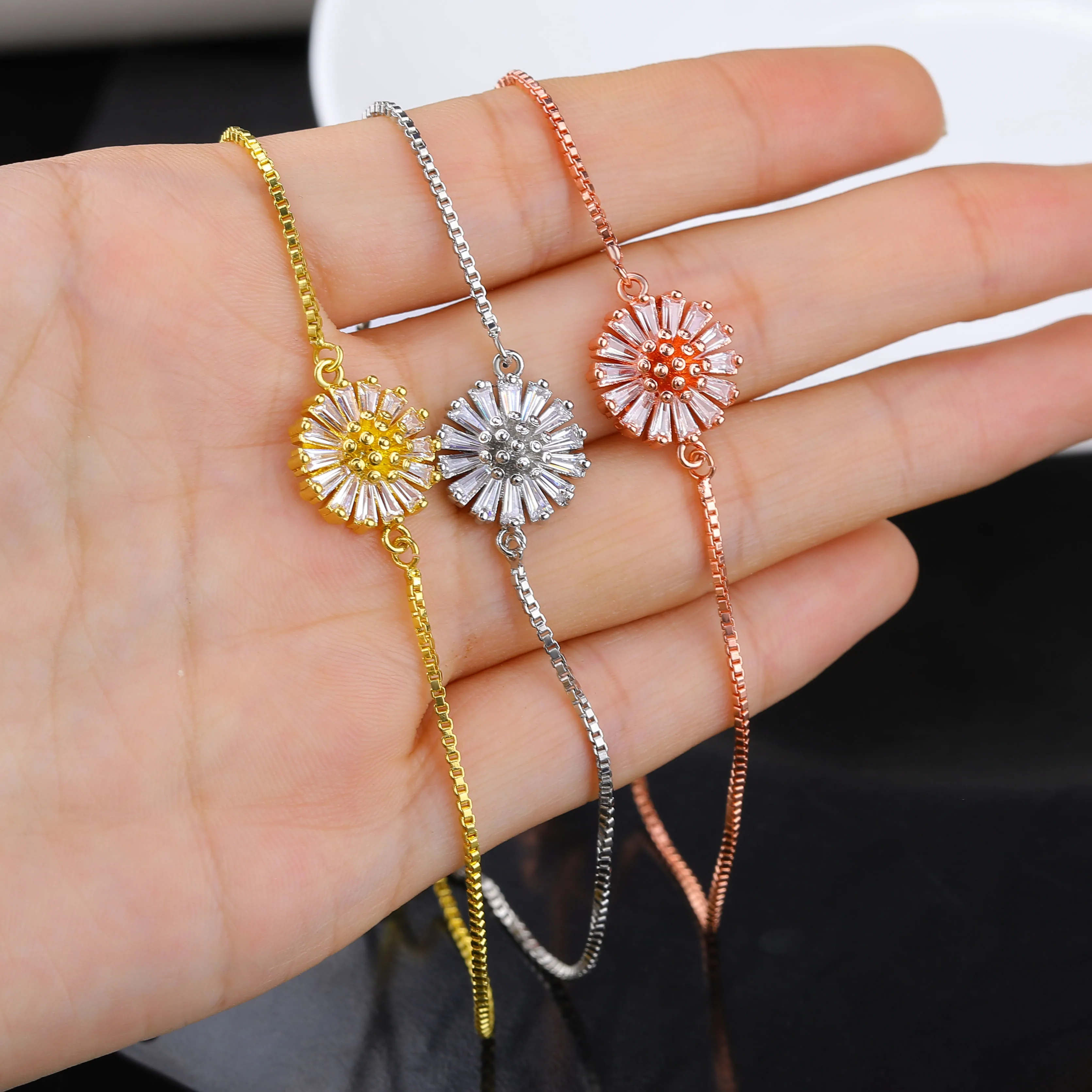 JUWANG новые модные самодельные браслеты из звеньев ювелирные изделия циркониевые